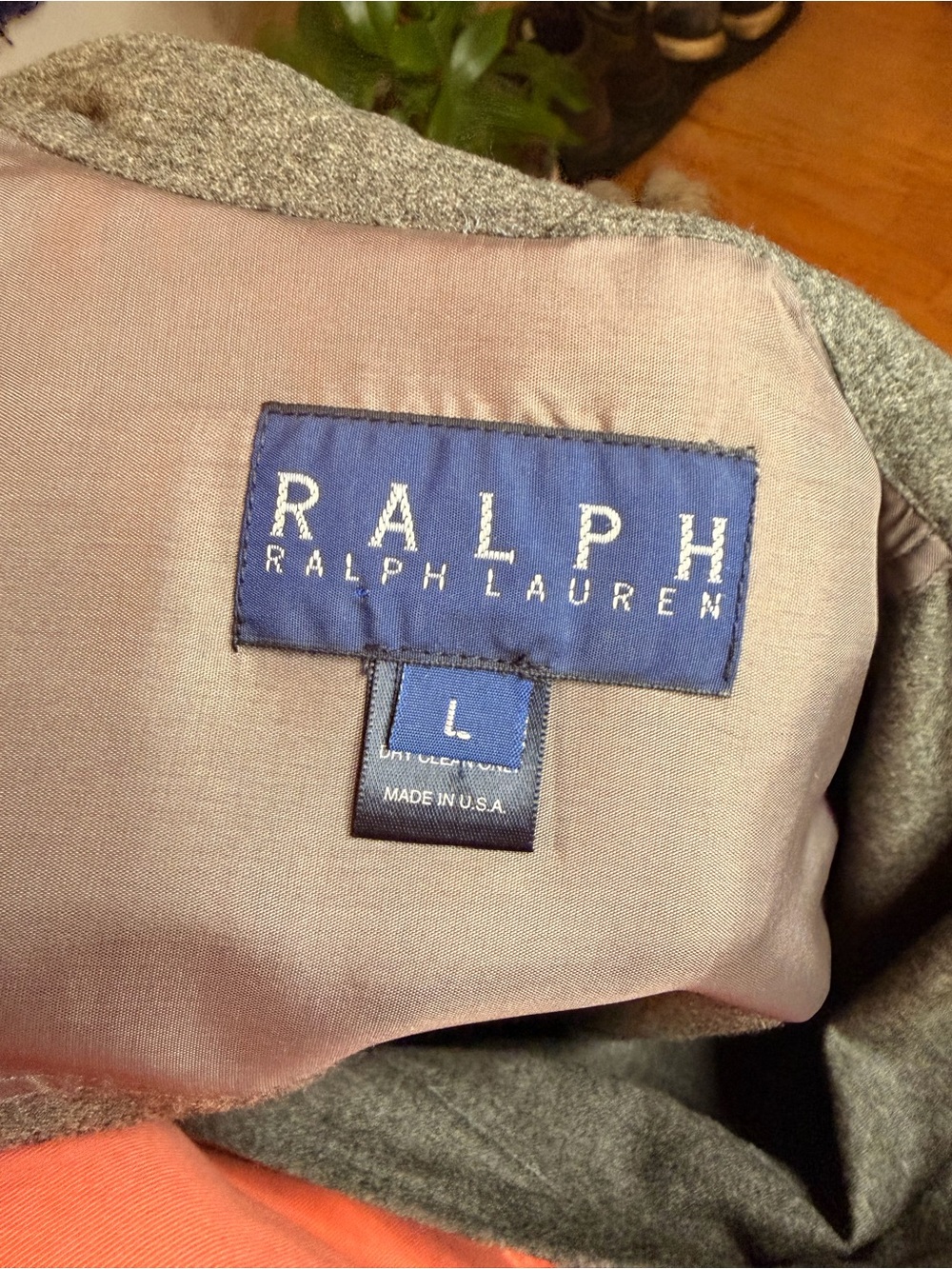 Vintage RALPH Ralph Lauren Blue Label Gray Button-Front Casual Shirt Jacket - Picture 5 of 8